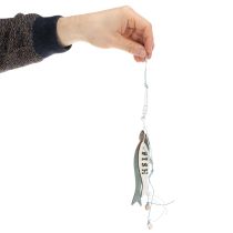 Artikel Holzhänger Fische Blau 36cm 4 St