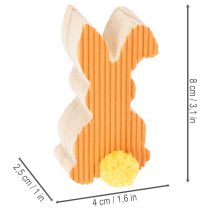 Artikel Holzhasen Deko Hasen Osterdeko Gelb Orange 4×8cm 6St