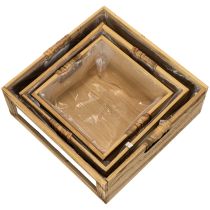 Artikel Holzkiste mit Tafel und Einsatz 3 Größen Set 30cm