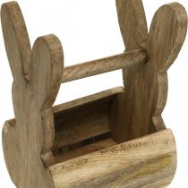 Osterkorb Hase Holz Tischdeko Ostern Osterkörbchen 13×12×20cm