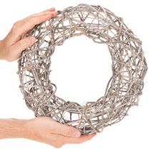 Artikel Holzkranz Dekokranz Natur Weiß Ø30cm H9,5cm