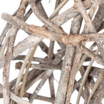 Artikel Holzkranz Dekokranz Natur Weiß Ø30cm H9,5cm
