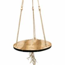 Artikel Pflanzenschaukel, Blumentablett am Seil, Hängeampel mit Makramee Ø34cm L84cm