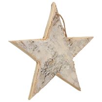 Artikel Holzsterne Deko Dekohänger Rustikale Deko Weiß Holz Ø20cm