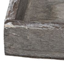 Artikel Deko Tablett rustikal zur stilvollen Tischdekoration 15cm 4St