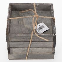 Artikel Deko Tablett rustikal zur stilvollen Tischdekoration 15cm 4St