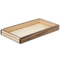 Artikel Holztablett rechteckig praktischer Ordnungshelfer vielseitig einsetzbar robustes Design 30cm 4St