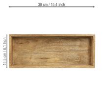 Artikel Holztablett Rechteckig Deko Tablett Holz 39×15,5×4cm 2St