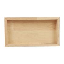 Artikel Holztablett Deko Tablett Holz Rechteckig Natur 34×20×3,5cm