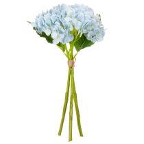 Artikel Kunstblume Hortensie naturgetreu für Wohnzimmer Dekoration 34cm 3St