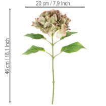 Artikel Hortensie künstlich Deko Blume mit Stiel 46cm
