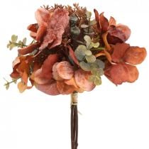 Hortensien Blumenstrauß Kunstblumen Tischdeko 23cm