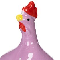 Artikel Hühnerfigur Keramik für farbenfrohe Osterdeko im Wohnzimmer und auf Tischen 10,5cm 4St