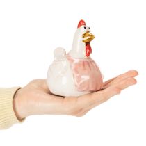 Artikel Keramik Hühnerfiguren fürs Wohnzimmer Süße Oster Tischdekoration für zu Hause 11cm 2St