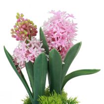 Artikel Hyazinthe künstlich im Topf Gelb Rosa Blau H23cm 3St