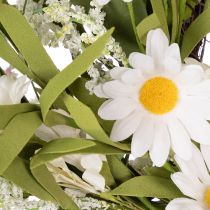 Artikel Blütenkranz künstliche Margeriten Natürlicher Look und langlebig für Tür und Wanddeko 55cm