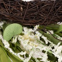 Artikel Blütenkranz künstliche Margeriten Natürlicher Look und langlebig für Tür und Wanddeko 55cm