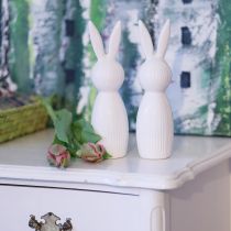 Artikel Schlichte Hasenfigur als dekoratives Objekt für moderne Frühlingsarrangements 22cm 2St