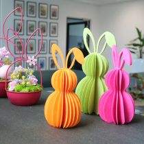 Artikel Dekorativer Hase als Filzfigur zum Stellen für frühlingshafte Dekoration 20cm 4St