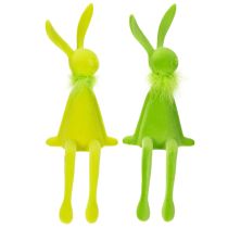 Artikel Osterhase Kantenhocker Dekofigur für festliche Frühlingsdekorationen im Haus 36cm 2St