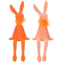 Artikel Osterhasen Kantenhocker Sitzende Osterhasen Figur für Ostern und Frühling 27cm 2St