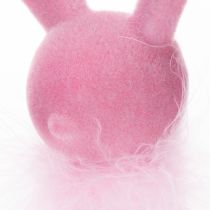 Artikel Osterhasen Figur mit Federboa Kantenhocker Dekorative Figur Ostern 27cm 2St