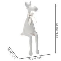 Artikel Weihnachtsfigur Rentier mit langen Beinen Kantenhocker 54cm