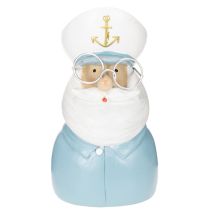 Artikel Kapitän Figur maritime Deko mit Brille und Mütze 16cm
