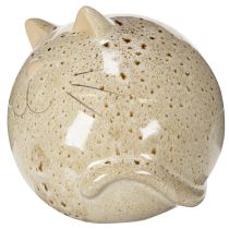 Artikel Keramik Katze Dekofigur Rundes Design für Wohnzimmer oder Schlafzimmer 13cm