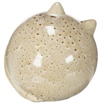 Artikel Keramik Katze Dekofigur Rundes Design für Wohnzimmer oder Schlafzimmer 13cm
