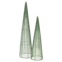 Artikel Steckkegel Metallkegel grün für Blumen Gestecke 62cm 2St
