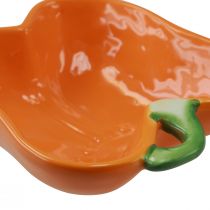 Artikel Keramikschalen Orange Paprika Deko 16x13x4,5cm 2St