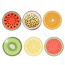 Artikel Obst Untersetzer Set Fruchtdesign Tischdekoration Küche Wohnzimmer 10cm 6St