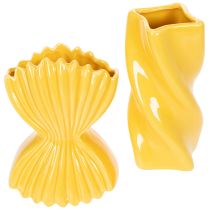 Artikel Pasta Vase Keramik Dekorative Tischdekoration mediterran für Wohnzimmer und Büro 16cm