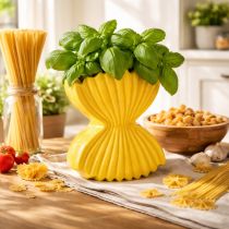 Artikel Pasta Vase Keramik Dekorative Tischdekoration mediterran für Wohnzimmer und Büro 16cm