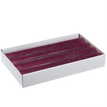 Artikel Kerzen Durchgefärbt in Berry Stabkerzen 34x240mm 4 St