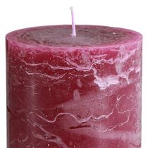Artikel Rote Stumpenkerzen Berry, durchgefärbt, Deko-Kerzen 85×150mm, 2er Set, vielseitig