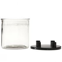 Artikel Kerzenhalter Glas Stabkerzenhalter Deko Glas H11cm Ø10cm