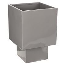 Artikel Pflanzgefäß-Würfel Grau mit Sockel für moderne Dekoration 22cm