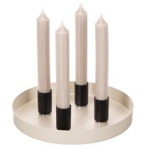 Artikel Kerzenhalter Magnet rund mattschwarz Für Stabkerzen 25mm 4St