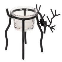 Artikel Kerzenhalter Rentier mit Teelichtglas 15cm