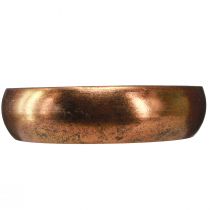 Artikel Kerzenhalter Schale für 4 Stabkerzen Antik Optik Bronze Ø22cm