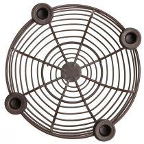 Artikel Kerzenhalter für 4 Kerzen Dekoschale Metall Braun Ø14cm