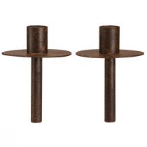 Artikel Kerzenhalter für Flaschen Rostoptik Ø8,5cm H12cm 2St