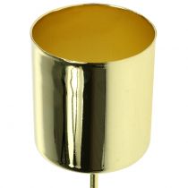 Kerzenhalter für Stabkerzen Gold Ø3,5cm H4cm 4St
