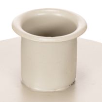 Artikel Kerzenhalter aus Metall in Beige matt kleiner Leuchter für Stabkerzen 8cm 3St