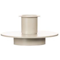 Artikel Kerzenhalter aus Metall in Beige matt kleiner Leuchter für Stabkerzen 8cm 3St