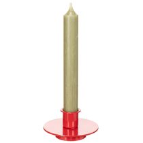Artikel Kerzenhalter klein rot für Stabkerzen 8cm 3St