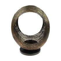 Kerzenleuchter Metall Deko Skulptur Teelichthalter H33,5cm