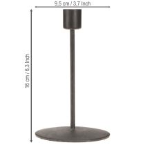 Artikel Kerzenständer Metall Kerzenhalter Antikbraun H16cm 2St